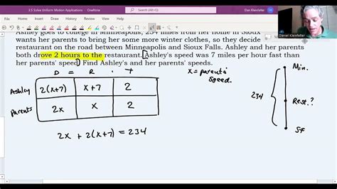 3.5 Solve Uniform Motion Applications .